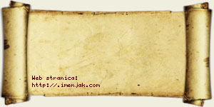 Janko Crnjanski vizit kartica